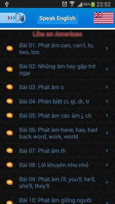 Phát Âm Tiếng Anh android App screenshot 3